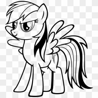 My Little Pony Rainbow Dash Coloring Pages - My Little Pony Para Colorear Rainbow Dash Clipart