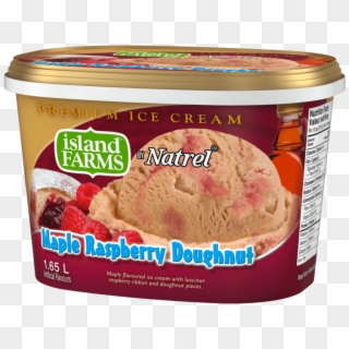 Maple Flavoured Ice Cream With Luscious Raspberry Ribbon - Island Farms Clipart