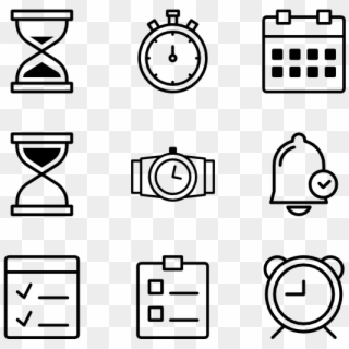Time And Date Icon Set - Pirate Icons Clipart