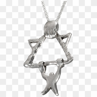 'hold On Tight' Sterling Silver Star Of David - Locket Clipart