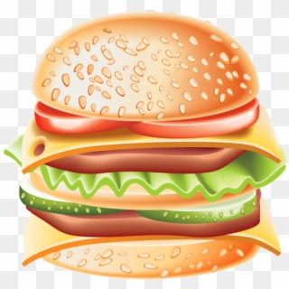 Download Big Hamburger Clipart Png Photo - Cartoon Images Of Big Burgers Transparent Png