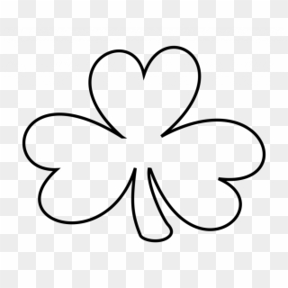 Clover Clipart - Black And White Shamrock Clip Art - Png Download
