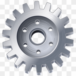 Silver Gear Transparent Png - Gear Silver Png Clipart