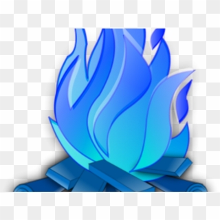 Blue Clipart Fire - Png Download