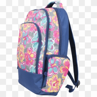 Floral-backpack - Simply Southern Backpack Png Clipart