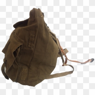 Us Vintage Miitary Green Canvas Rucksack Backpack - Shoulder Bag Clipart
