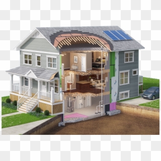 A Scientific Approach To Building Custom Homes - Greenhome Model For School Project Clipart