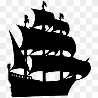 Sailing Ship Png - Pirate Ship Silhouette Clipart