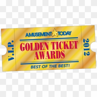 Blank Golden Ticket Png - Tickets For Theme Parks Clipart