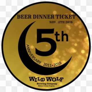 Beer Dinner Ticket - Circle Clipart
