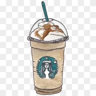 Coffee Starbucks Cafe Drawing Drink Hand Painted - Drawings Of A Starbucks Cup Clipart