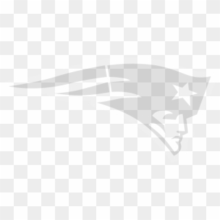 Large - Patriots Logo Black White Transparent Clipart
