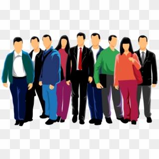 Euclidean Vector People Crowd - Crowd Of People Vector Png Clipart