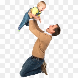 Dad And Kids Png Image With Transparent Background - Toddler Clipart