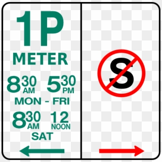 Sign Parking And No Standing Png Clipart