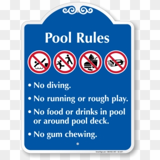 No Running On Pool Deck Clipart