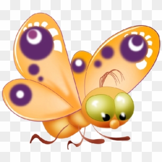 Animated Butterfly - Butterfly Cartoon Clipart Png Transparent Png