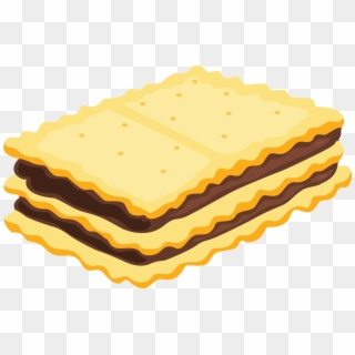 Sandwich Biscuit With Chocolate Png Clipart Picture - Clip Art Biscuit Png Transparent Png