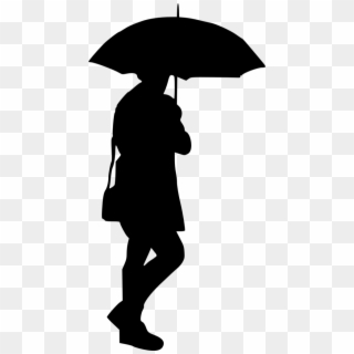 Free Png Woman Umbrella Silhouette Png - Transparent Silhouette With Umbrella Clipart