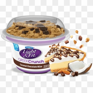 Chocolate Coconut Bliss Nonfat Greek Yogurt Crunch - Yogurt With Mix Ins Clipart