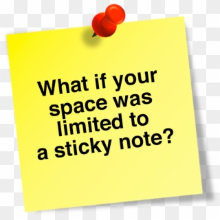 Sticky Note Space Creativity - Advertising Clipart