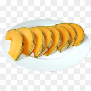 Cantaloupe Slices On The Plate Png Image Clipart