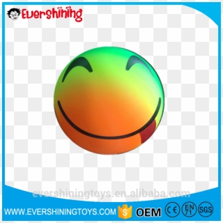 Pvc Rainbow Beach Ball/volleyball/rainbow Balls - Smiley Clipart