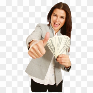Find A Store - Girl With Money Png Clipart
