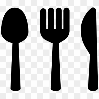 Fork And Spoon Png - Spoon And Fork Silhouette Clipart