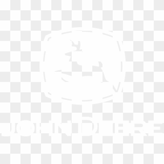 John Deere White Png Logo - John Deere Sticker Clipart