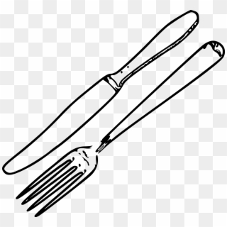2000 X 1866 3 - Knife And Fork Line Drawing Clipart