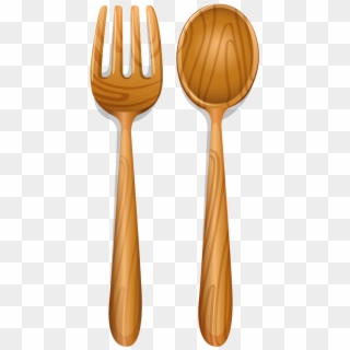 1042 X 1042 10 - Wood Spoon Fork Png Clipart