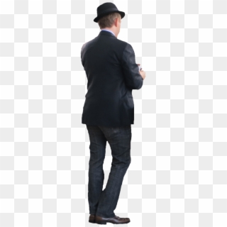 People Standing Back Png - Man In Suit Back Png Clipart