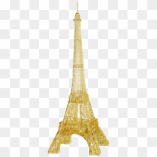 3d Crystal Puzzle Deluxe - Gold Eiffel Tower Transparent Clipart