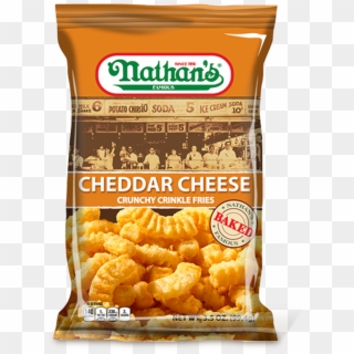 Cheddar Cheese Crunchy Crinkle Fries - Nathan's Famous Clipart