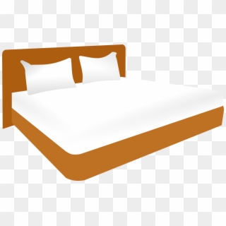 Bedroom Images - Double Bed Clipart - Png Download