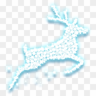 Icy Deer Png Clipart - Gold Christmas Element Transparent Png