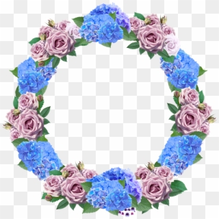 Blue Wreath Png - Floribunda Clipart