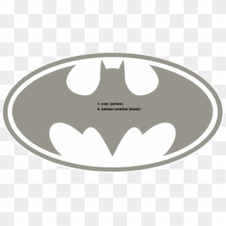 Batman Mask Clipart Batman Emblem - Batman Logo Black And White - Png Download