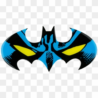 Batman Batwing Face Logo Lensed Emblem - Batman Face In Logo Clipart