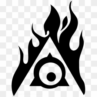 Banner Black And White Library Icon Tattoo Eye Of Horus - Logo Illuminati Clipart