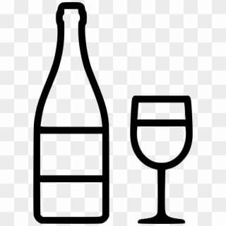 Wine Bottle Glass Comments Clipart