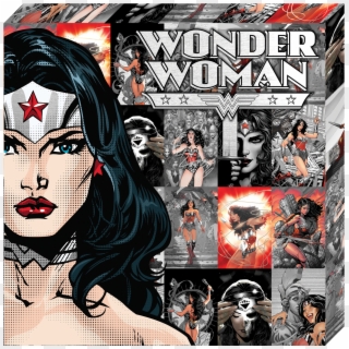 Dc Comics, Metallic Canvas , "wonder Woman" Halftone - Wonder Woman Clipart