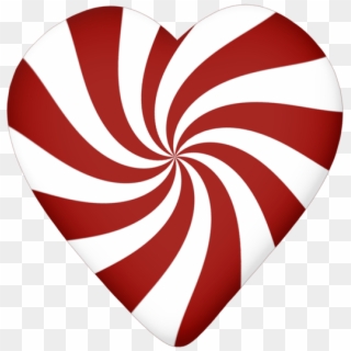 550 X 564 1 - Candy Cane Heart Png Clipart