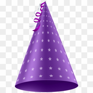 Purple Party Hat Png Clip Art Image - Purple Birthday Hat Png Transparent Png