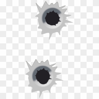 Bullethole Sticker - Bullet Holes Transparent Clipart
