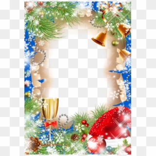 Christmas Photo Frame Happy Holidays - Merry Christmas Frame Transparent Clipart