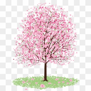 Freeuse Stock Cherry Blossom Tree Clipart - Blossom Tree Vector Free - Png Download