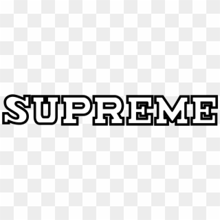 Supreme Logo Black And White - Supreme Clipart