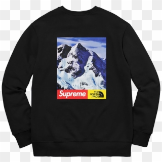 Supreme The North Face Mountain Crewneck Sweatshirt - Supreme North Face Jumper Clipart